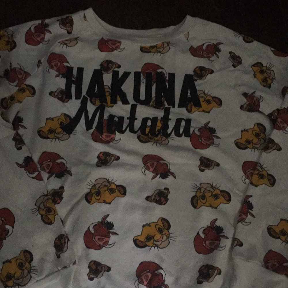 Lion King Hakuna Matata Disney brand sweater